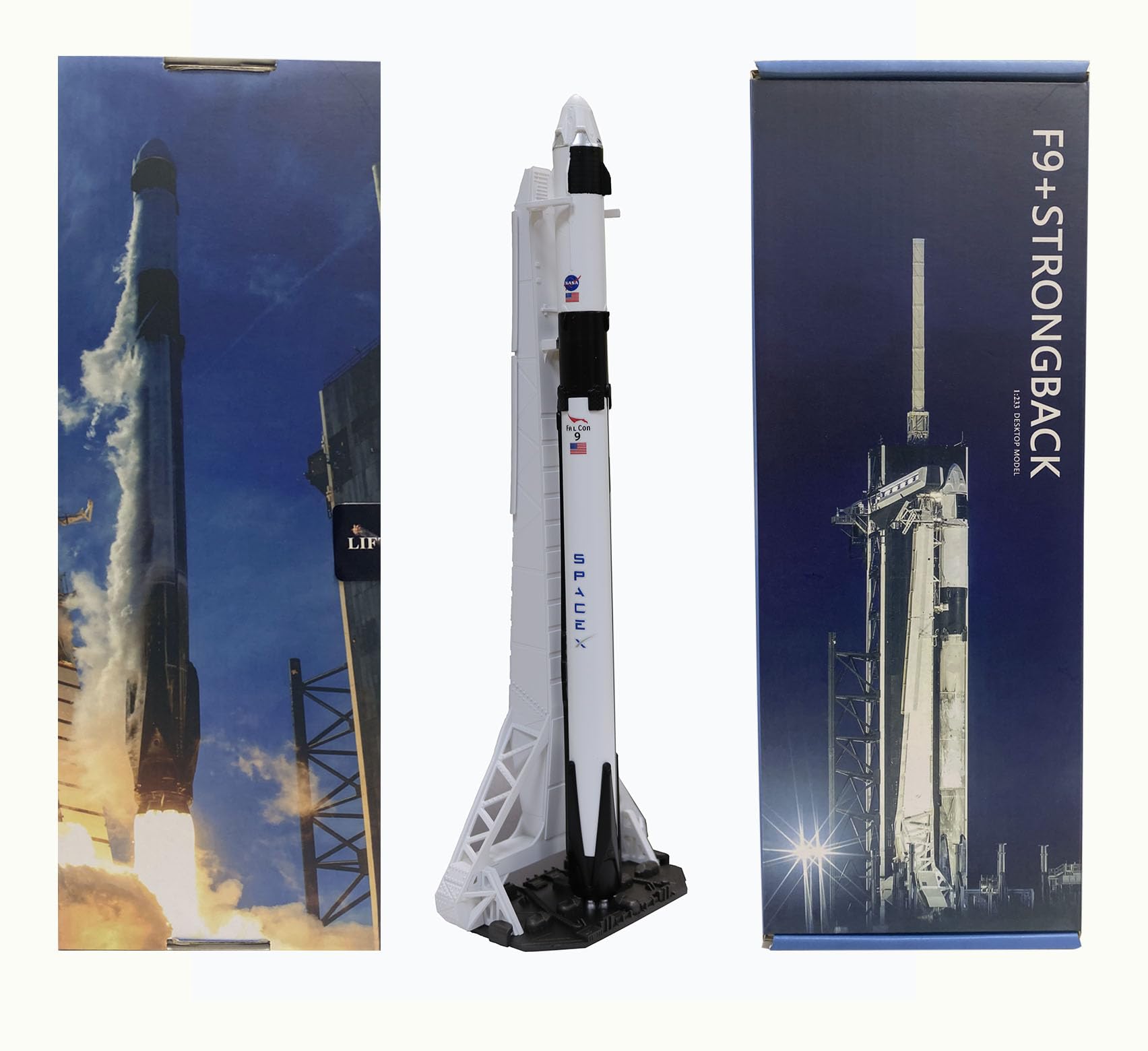 Amazon.com: wltk SpaceX Dragon + STRONGBACK 1/233 Diecast